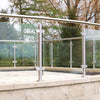 StainlessSteel 10mm Glass Balustrade Panel Posts Balcony Decking Glazing Railing