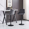2x Bar Stools Kitchen Breakfast Chairs Gas Lift Swivel Faux Leather Velvet Chair