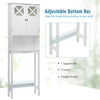 Over-The-Toilet Storage Cabinet 3-Tier Washing Machine Rack W/ Adjustable Shelf