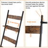 5-Tier Blanket Ladder Shelf/Wooden Towel Rack/Wall Leaning Shelf for Bathroom