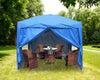Outdoor Garden Pop Up Gazebo Marquee Party Tent Canopy 4 Side Panels 2x2M