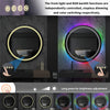 Ultra-Modern Round LED Bathroom Mirror RGB Backlit Stepless Colors Dimmable Wall