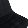 2/4/6x Dining Chairs Velvet Padded Chairs w/ Backrest for Lounge Kitchen Counter