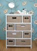 Tetbury Large Chest of Drawers, Bathroom hallway white storage unit, ASSEMBLED