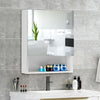Mirrored Bathroom Cabinet LED White 1/2/3 Doors Mounted Cupboard Wall Mounted