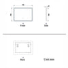 Bluetooth Bathroom Mirror with LED Light 3 Colors Touch Sensor Demister Pad
