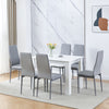 Modern White/Black Dining Table for 2-4 Small Space Wooden Kitchen Table Writing