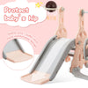 4 in 1 Kids Swing & Slide Set Toddler Baby In/Outdoor Climber Basketball Hoop