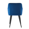 2x Dining Chairs Upholstered Velvet Metal Legs Reception Accent Chair Armchair