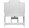 Dressing Table Mirror Makeup Table Bedroom Dresser Set 2 Drawers 4 Shelves