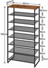 Shoe Rack Shoe Storage Organizer Rack Tall Shoe Shelf Detachable Metal Mesh