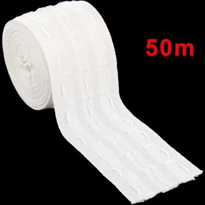 50M Roll 0f curtain tape Header Tape~Pencil Pleat 75mm(3 Inch) Wide Durable U