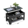 Coffee Table With Storage Lift Top Up Drawer Shelf Wooden Living Room Furniture