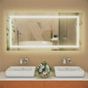 Jumbo 48"LED Lighted Bathroom Mirror Touch Button Anti Fog Backlit Vanity Mirror
