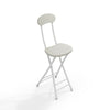 Breakfast Bar Table & 2/4 Folding Stool Chairs Set Kitchen Dining Room Furniture