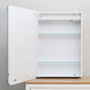 Modern Bathroom Mirror Cabinet LED Illuminated Cupboard With Clock Motion Sensor