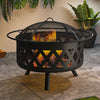 Outdoor Camping BBQ Grill Fire Pit Log Charcoal Burner Barbecue Bonfire Bowl