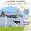 Outdoor Dog Playpen Heavy Duty Dog Kennel Galvanized Metal Dog Fence Pet House