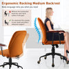 Velvet Leisure Chair Adjustable Swivel Home Office Chair Mid-Back Computer chair