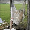LEVEL Bohemian Style Hammock Chair Tassel Canvas Swing Hanging Double Hang Bed