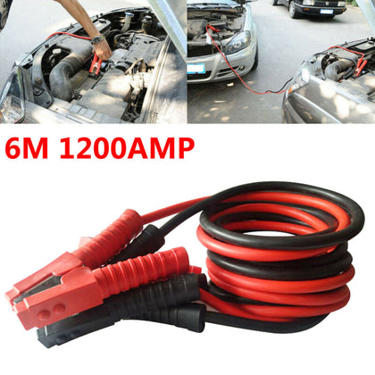 Heavy Duty 1200AMP Car Van Jump Leads 6 METRE Booster Cables Start Recovery New