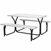 Outdoor Picnic Table and Bench Set Heavy-Duty Garden Furniture Gathering/Part