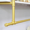 Industrial Vintage Pipe Shelf Wall Mount Clothes Rail Towel Bag Hanging Holder