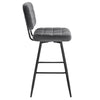 1/2/4/6x Bar Stool Velvet Padded Pub High Counter Stool with Backrest Footrest