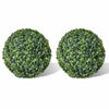 2x Natural Artificial 38cm Boxwood Ball Topiary Indoor/Outdoor Hanging Pot Plant