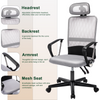 Mesh Office Chair Comfortable Height Adjustable Ergonomic Office Chair Gray