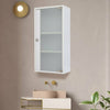 Single/Double Door Wall Mount Cabinet Cupboard Storage Shelf Glass Wood Bathroom