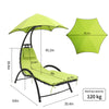 Heavy Duty Outdoor Lounger Sun Hammock Chair Garden Swing C Stand Frame & Canopy