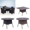 Outdoor Rattan Garden Table Chairs Patio Furniture Bistro Set Dining Table Party