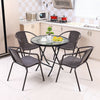 Garden Bistro Patio Furniture Set Folding Table Chairs Outdoor Indoor Rattan NEW