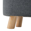 Wood Ottoman Pouffe Footstool Living Room Stool Bench Window Seat Hallway Stool