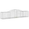 Arched Gabion Baskets 4 pcs 300x50x60/80 Galvanised Q5J3