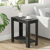 Dual Tier Coffee Table Small Chair Side Narrow Table Sofa Wooden End Table Room