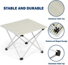 Portable Folding Camping Table Aluminum Lightweight Roll Up Table W/Carrying Bag