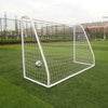 New 8Ft x 5Ft Teens Football Goal Post Soccer Net Set White Outdoor Garden Train