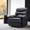 High Back Velvet Tub Armchair Leather Recliner Padded Lounge Chair Sleeping Sofa