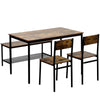 Dining Table and 2 / 4 Chairs Bench Set 4 / 6 Seater Home Kitchen Room Furniture