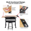 Adjustable Drafting Table Art Craft Drawing Desk with/Stool Desk Stand