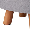 Luxury Padded Wooden Footstool Ottoman Square Stool Wooden 4 Legs Brand new