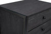 Bedside Table Cabinet Bedroom Furniture Nightstand 3 Drawer Black