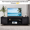 TV Stand TVs up to 65 Inches Media Console Cabinet Entertainment Center 2 Doors