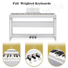 88 Keys Full Weighted Keyboards Digital Piano with Stand & 3 Pedals & Headphone