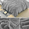 Cosy Blanket Faux Fur Fleece Throw Sofa Bed Mink Soft Warm Single Double &King