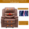 Electric Power Lift Recliner Chair Sofa Power Armchair Heated Massage Brown