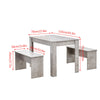 Rectangle Dining Tables for 2-4 Small Space, Wooden Kitchen Table Home/Office