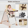 Baby Highchair Toddler Feeding Seat Foldable Adjustable Baby Dinning Table Chair